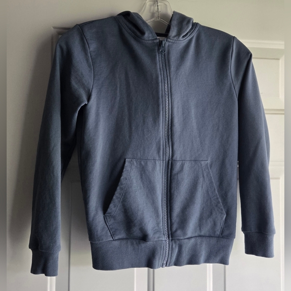 Nordstrom Rack Womens Small (7-8) Blue Zip Hoodie 58665 Cotton Poly Sweatshirt - Picture 1 of 6